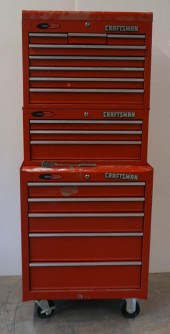 CRAFTSMAN RED ENAMEL PAINTED M