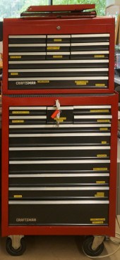 CRAFTSMAN RED ENAMEL PAINTED S