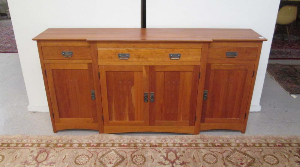 CRAFTSMAN STYLE CHERRY BREAKFRONT