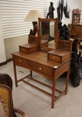 CRAFTSMAN STYLE OAK VANITY AND