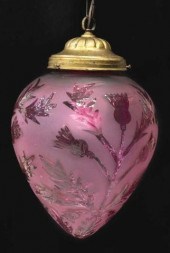 CRANBERRY ART GLASS SINGLE-LIG