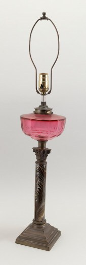 CRANBERRY GLASS, MARBLIZED PEA