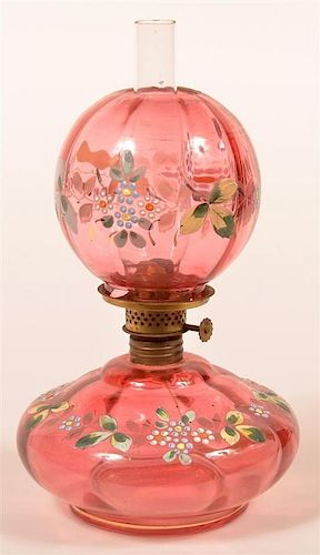 CRANBERRY GLASS MINIATURE FLUID