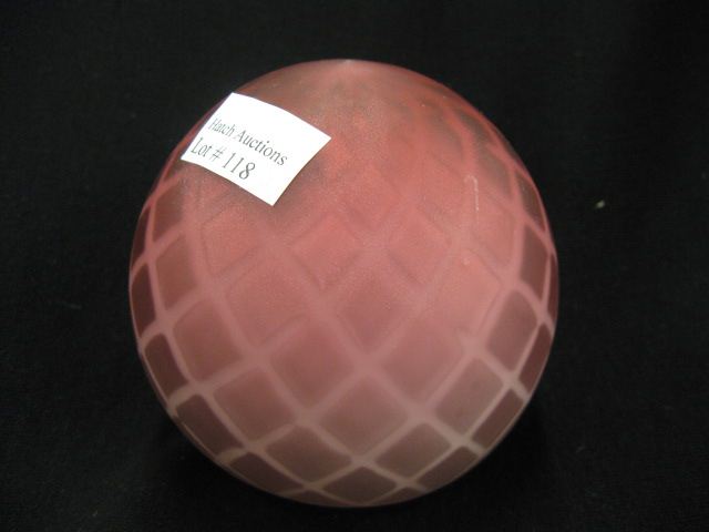 Cranberry Satin Art Glass