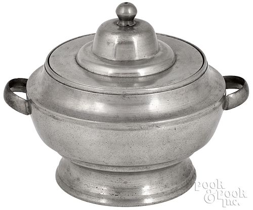 CRANSTON, RHODE ISLAND PEWTER SUGAR