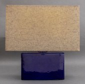 CRATE & BARREL "LAGO" BLUE CER