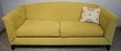 CRATE & BARREL OCHRE TWILL UPH