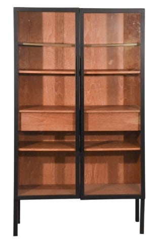 CRATE & BARREL PICKLED OAK AND