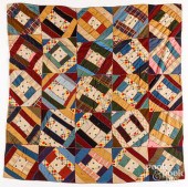 CRAZY QUILT, LATE 19TH C.Crazy