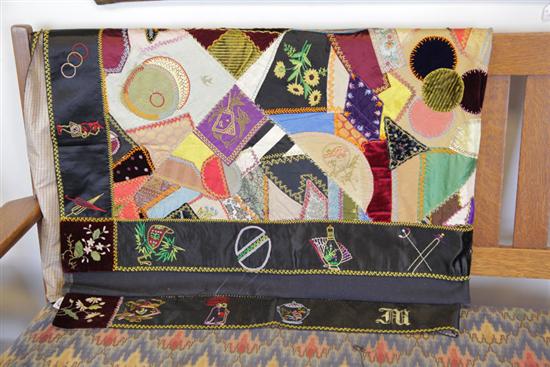 CRAZY QUILT. Profusely