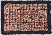 CRAZY QUILT STYLE HOOKED MATSm