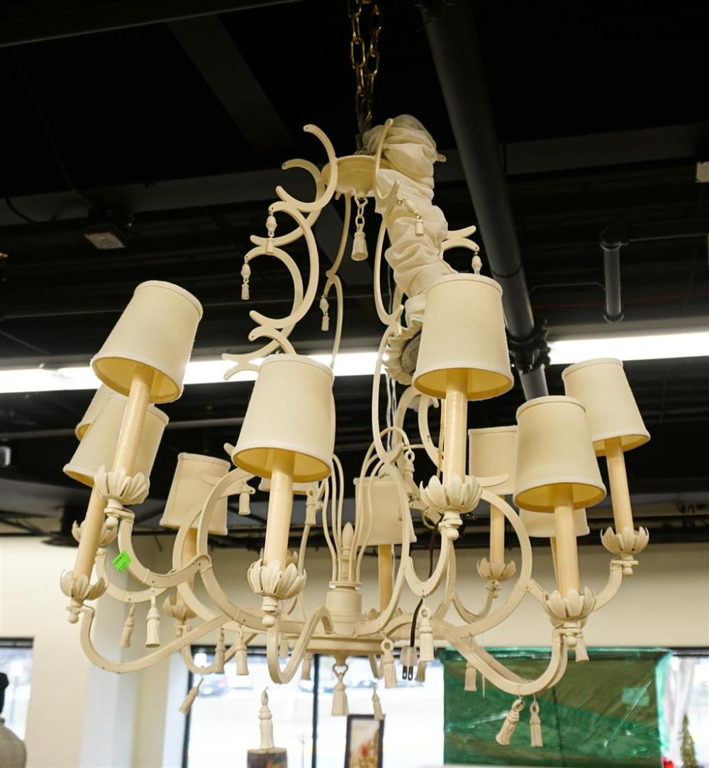 CREAM ENAMEL PAINTED 12-LIGHT