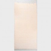 CREAM WOOL RUNNER AND A BROWN