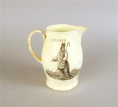 Creamware 'Saint Patrick'  jug