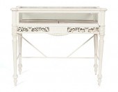 CREME PAINTED TALL DISPLAY CAS