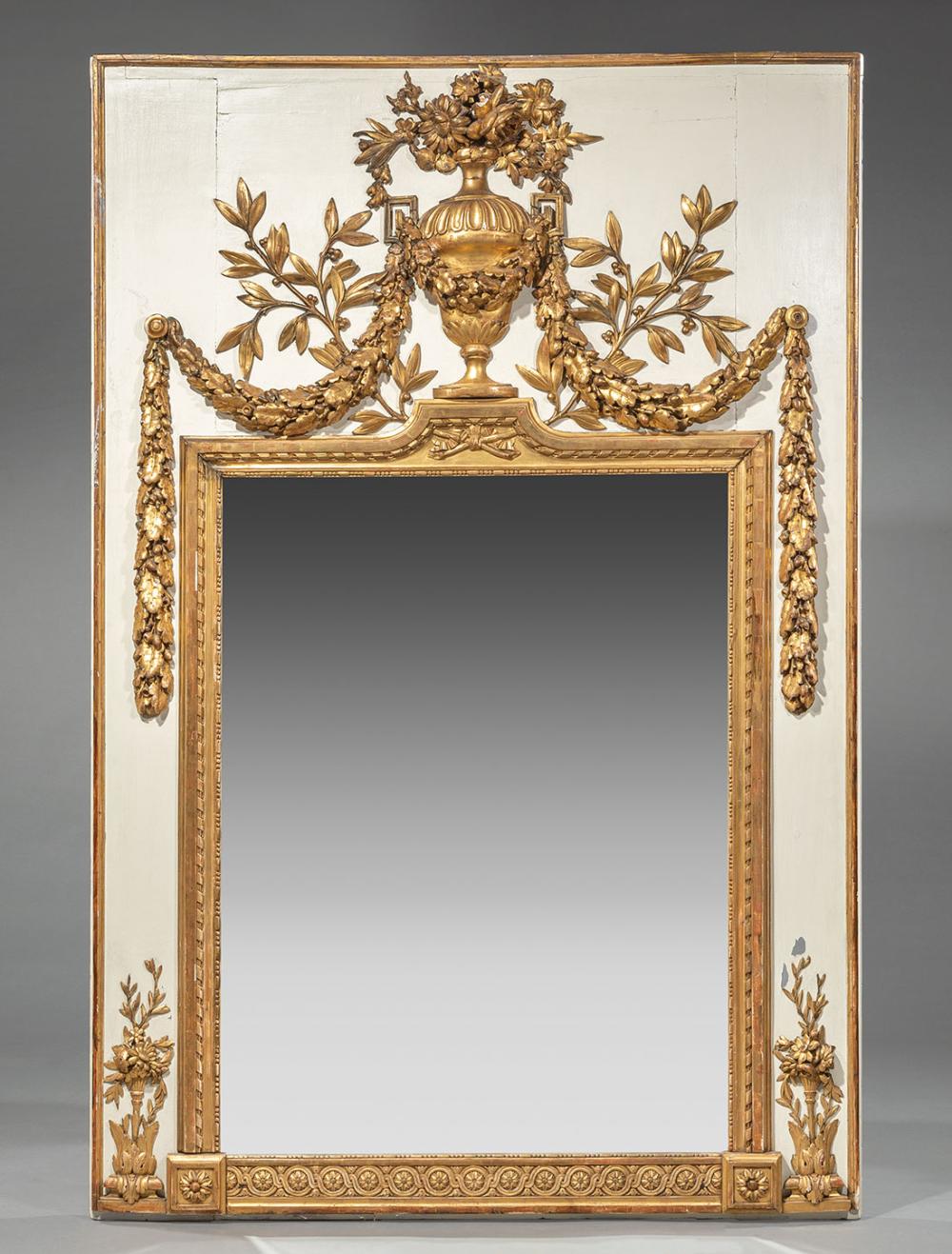 CRèME PEINTE, PARCEL GILT TRUMEAU