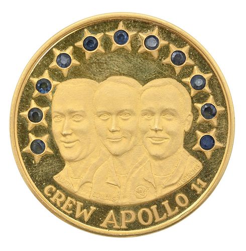 CREW APOLLO 11 GOLD MEDALLION