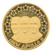 CREW APOLLO 11 GOLD MEDALLION