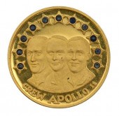 CREW APOLLO 11 GOLD MEDALLION,