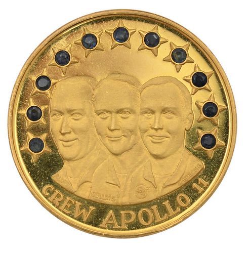 CREW APOLLO 11 GOLD MEDALLION