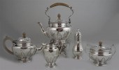 CRICHTON SILVER TEA SET AND A