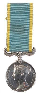 CRIMEA MEDAL TO CHAS BEAN COLD