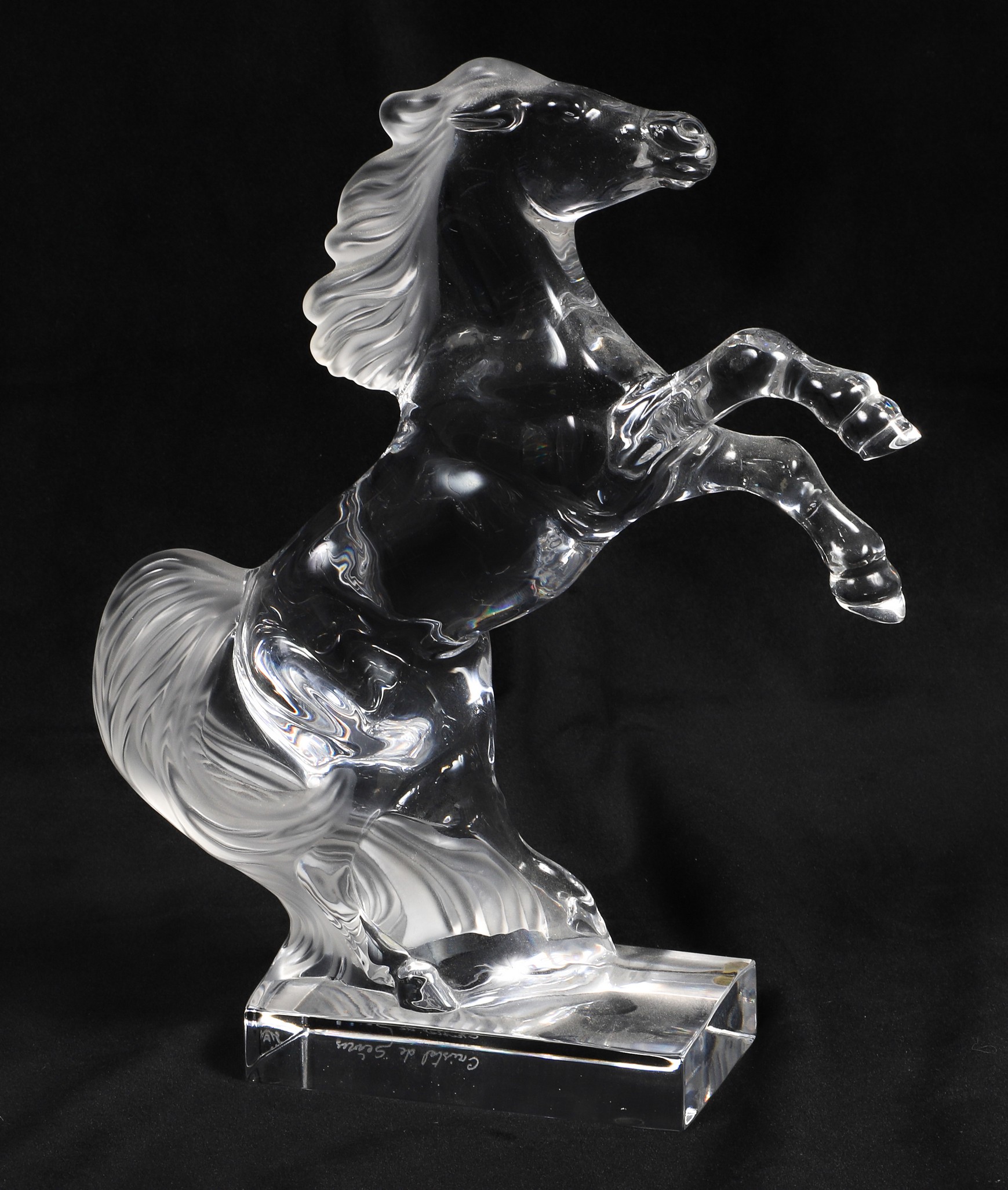 Cristal de Sevres crystal horse