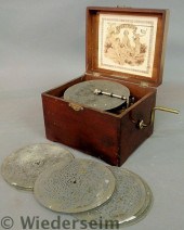 Criterion mahogany cased music