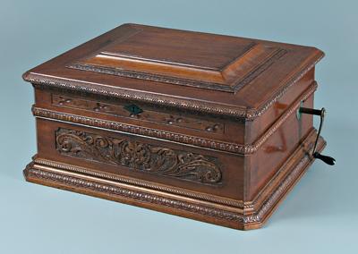 Criterion music box, case with