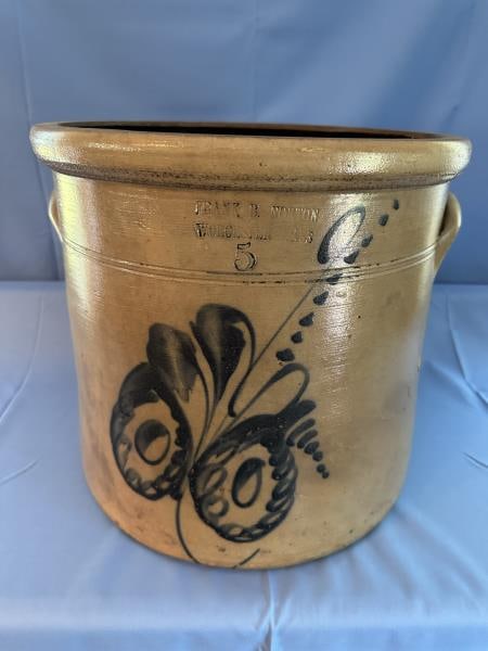 CROCK, 5 GAL, FRANK B. NORTON