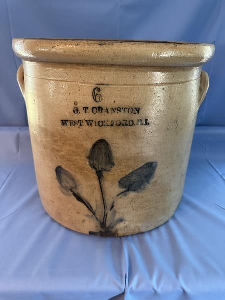 CROCK, 6 GAL, G.I. CRANSTON WEST