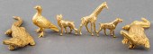 CROCODILE BROOCH & GOLD TONE A