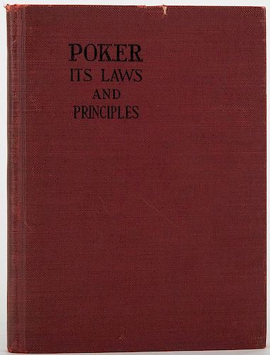 CROFTON, ALGERNON. POKER, ITS