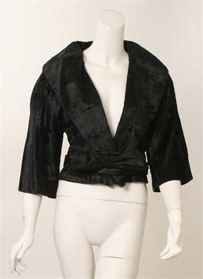 Cropped broadtail jacket    1950s