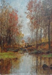 CROPSEY Jasper F. Oil on Canva