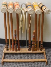 CROQUET LAWN AND GARDEN WOODEN