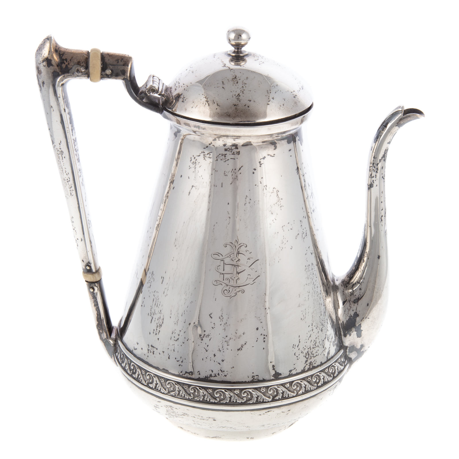CROSBY & FOSS STERLING COFFEE POT
