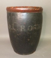 CROSBY LEATHER FIRE BUCKETca.