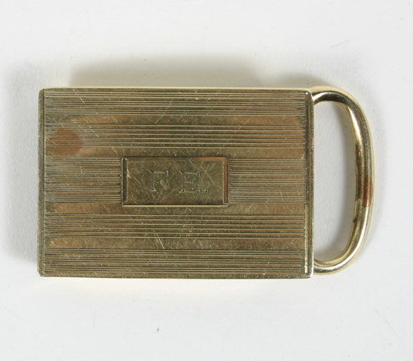 Cross Art Deco 14K gold men's