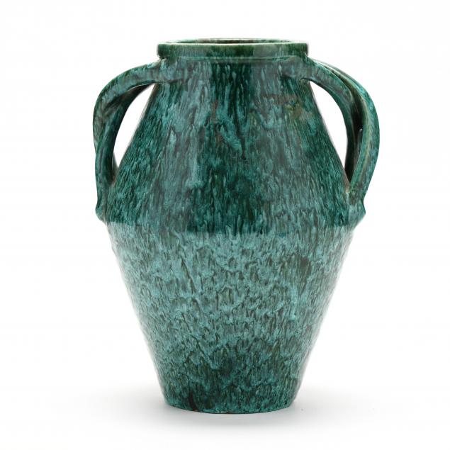 CROSS HANDLED VASE, ATTRIBUTED JACK