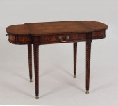 CROTCH MAHOGANY LEATHER TOP WR