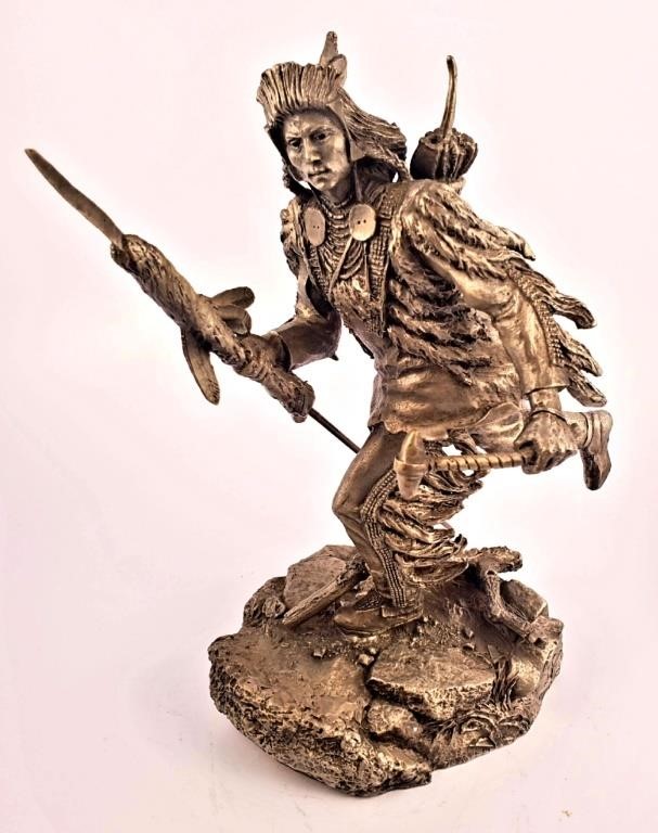 "CROW SCOUT" PEWTER BY JIM