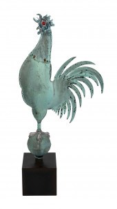 CROWING ROOSTER WEATHER VANE E