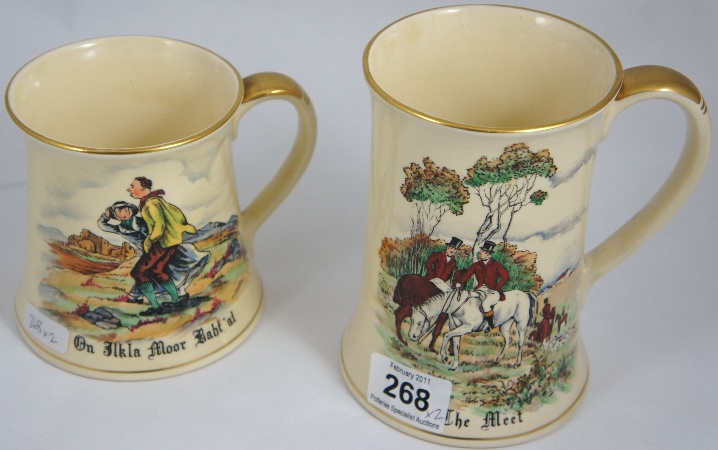 Crown Devon Musical Tankards The