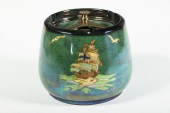 CROWN DEVON TOBACCO JAR SIGNED