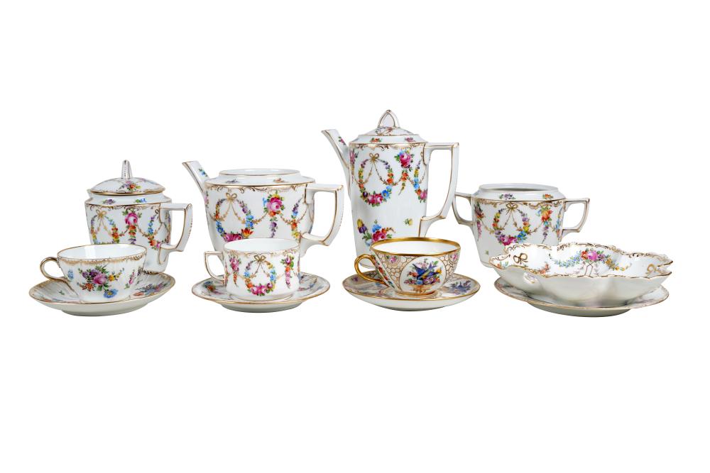 CROWN DRESDEN PORCELAIN TEA