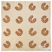 CROWN OF THORNS APPLIQUé QUILT