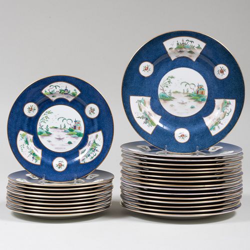CROWN STAFFORDSHIRE BLUE GROUND