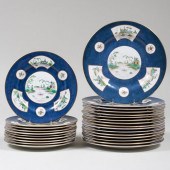 CROWN STAFFORDSHIRE BLUE GROUN
