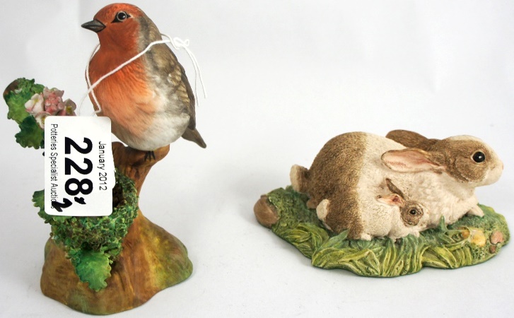Crown Staffordshire Robin and